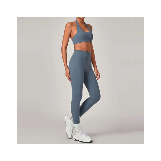 Women'S Yoga Clothes 2Pcs Exercise Set Quick Drying Gym Push up Running High Waist Leggings Yoga Suit Sexy Tight Bra Sportsweanl