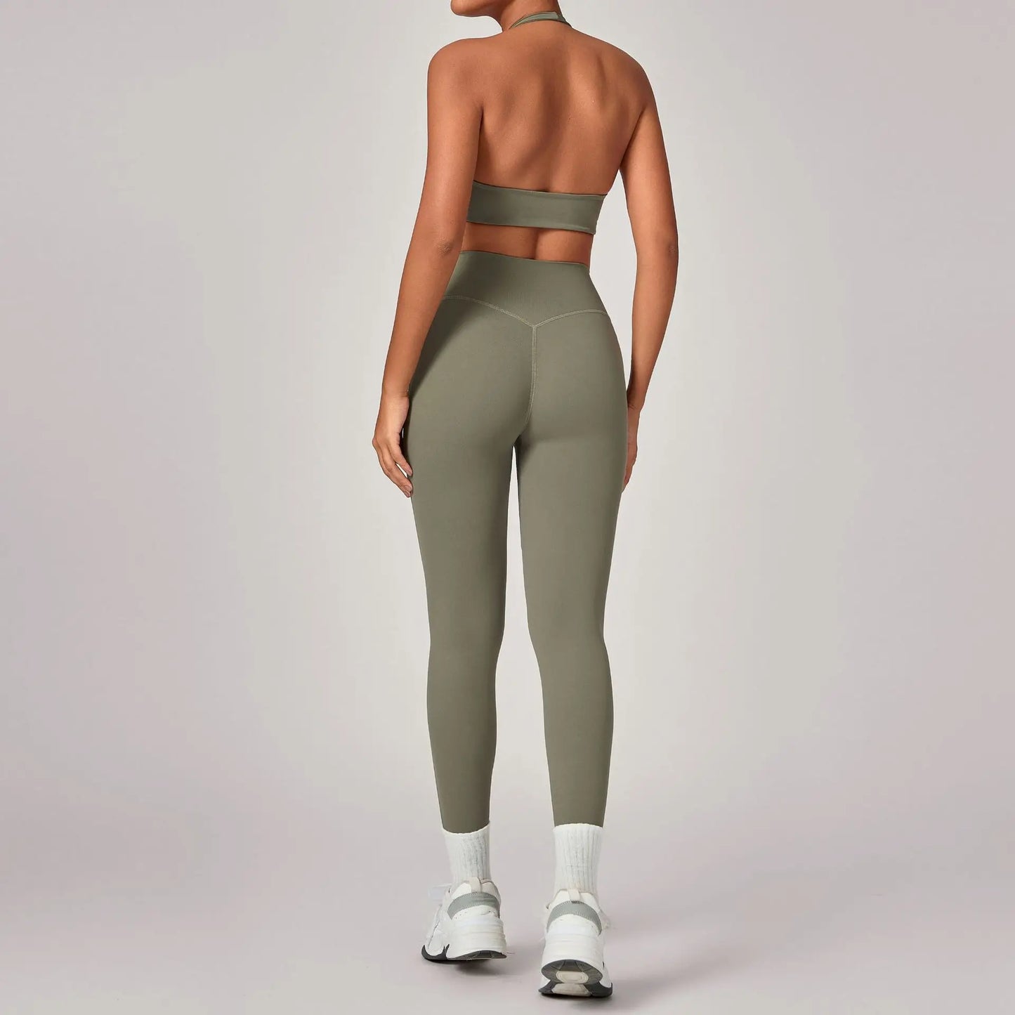 Women'S Yoga Clothes 2Pcs Exercise Set Quick Drying Gym Push up Running High Waist Leggings Yoga Suit Sexy Tight Bra Sportsweanl